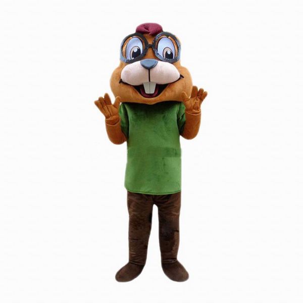 

2018 chipmunk mascot costumes cartoon character sz, Red;yellow