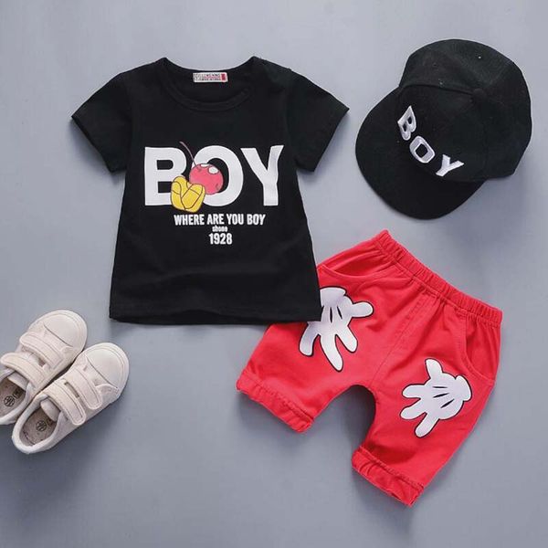 

cola 2018 baby boys clothing sets summer 2pcs t-shirt+pants clothes outfits infant toddler boys tracksuit active style, White