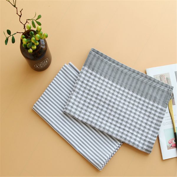 

серый стиль полоса свадебная ткань салфетки белье кухонные полотенца для ужина домашняя вечеринка ресторан отель 42 * 60 см