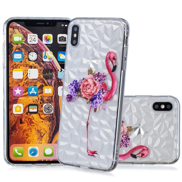 coque iphone xr silicone transparente motif