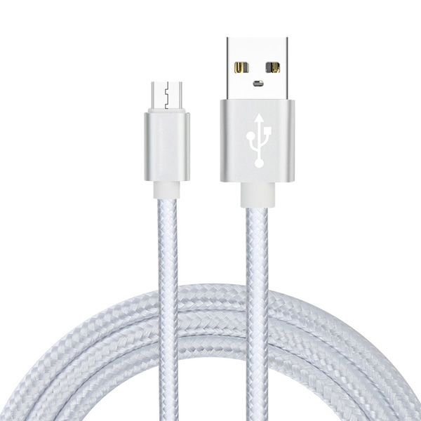 Cable USB tipo C Cable Micro USB Nylon trenzado 1M 2M 3M Tela resistente para Galaxy Note 8 Google Pixel Cable de carga de alta velocidad Android