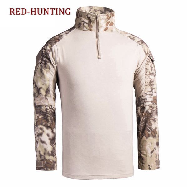 

quick dry paintball hunting men summer army combat tactical t shirt camouflage long sleeve hiking t-shirts, Gray;blue