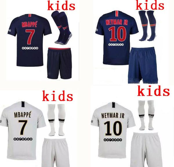 

2018 2019 kid pari occer jer ey uit away 18 19 mbappe cavani p g home football hirt urvetement maillot de foot cu tomiz