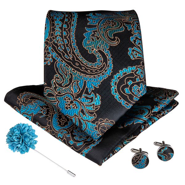 

menstieblue и черный пейсли галстук bouton luxury four-piece set мода свадебное платье ну вечеринку бесплатная доставка 2018 новый список ld, Black;blue