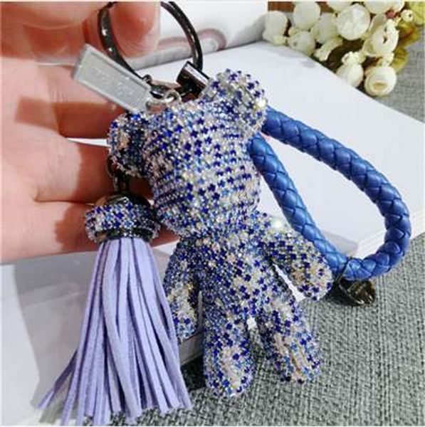 

cx-shirling cute bling full cz rhinestones animal keychain car key chain ring pendant for bag charm ale gifts, Silver