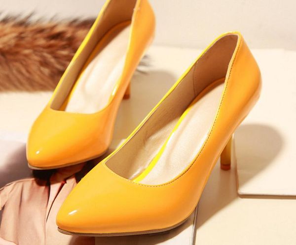 

send bride's shoes pointed end 40-46 women's single shoes high heel shoes, Black