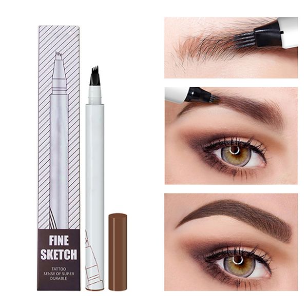 

1 pc 3 colors eyebrow tattoo pen eyebrow pencil long-lasting waterproof natural eye brow pen microblading makeup pencil