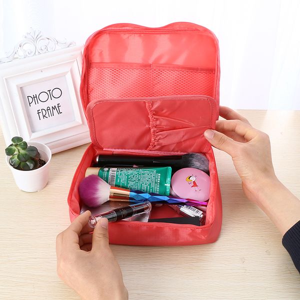 

neceser zipper new man women makeup bag cosmetic bag beauty case make up organizer toiletry kits storage travel wpouch