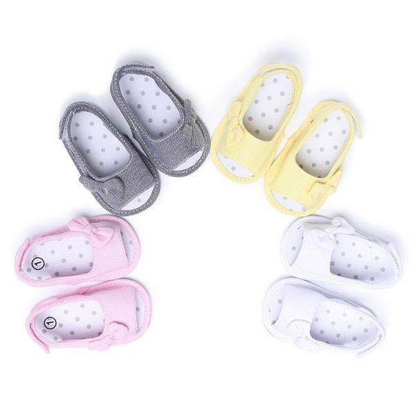 

brand new summer toddler baby girls boys sandal shoes 3 style sequined solid bow hook flat with heel bow shoes 0-18m