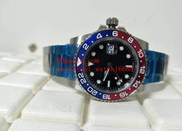 

new fashion luxury watches 40 mm 116719-blro 116710blnr ceramic bezel black dial asia 2813 automatic mechanical stainless steel men's w, Slivery;brown
