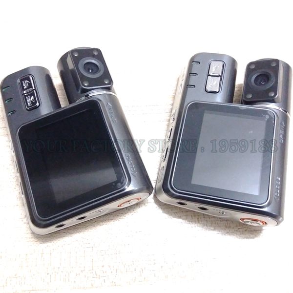 

330 degree rotation dual lens camcorder auto car dvr dual camera hd 1080p dash cam black box driving recorder with parking rear