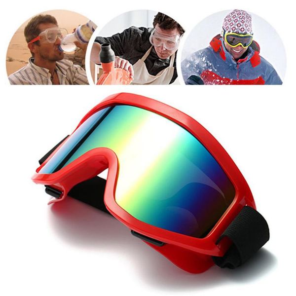 

motorcycle ski goggles snowboard windproof dustproof anti fog adjustable elastic band road racing eyewear winter outdoor skiing