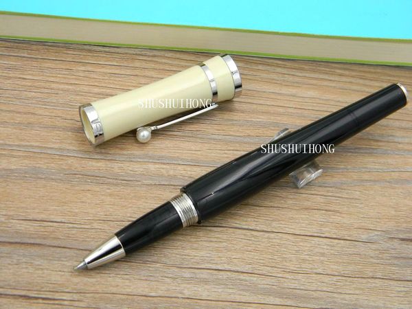 

new metal white and Black Silvery parts Princess of Monaco Pearl M Roller ball Pen