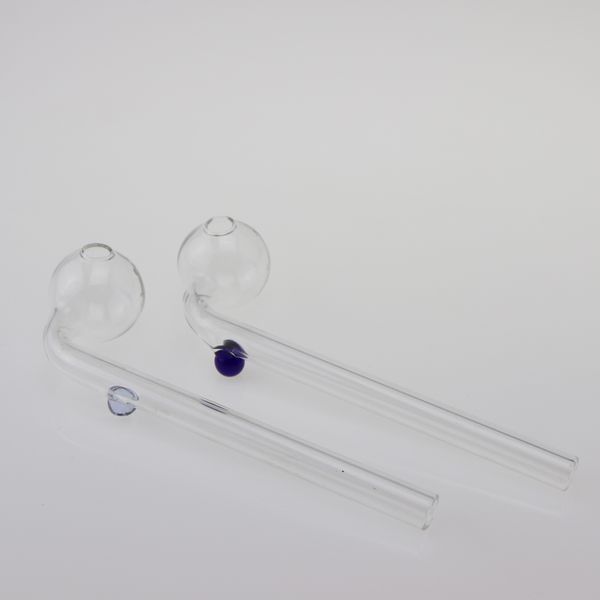 New Curved Glass Ölbrenner Glass Bong Water Pipes mit verschiedenfarbigem Glasbalancer zum Räuchern