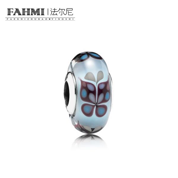 

fahmi 100% стерлингового серебра 925 пробы 1: 1 оригинальные стеклянные бусины 791622 подлинный темперамент мода гламур ретро свадебные женщ, Black