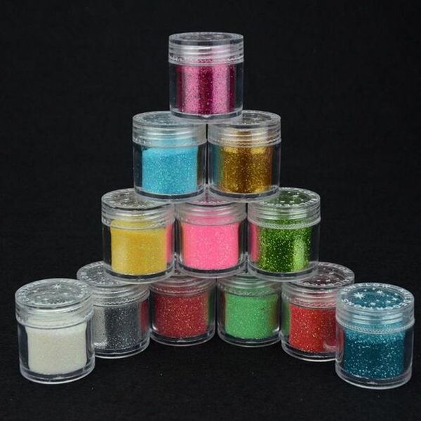 

gem polishing nails diy acrylic uv glitter acrylic powder 1pcs nail glitter powder sticker nail art decoration dip, Silver;gold