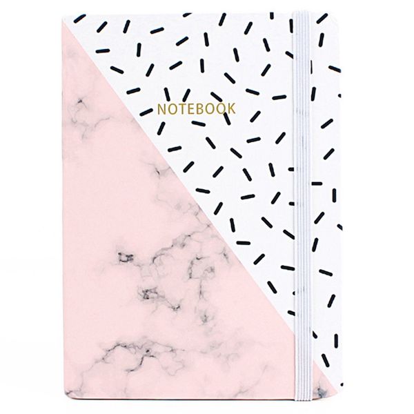 

1pcs creative marble a6 a7 notebook student pocket notepad stationery school office supplies 96 sheets diary color random, Purple;pink