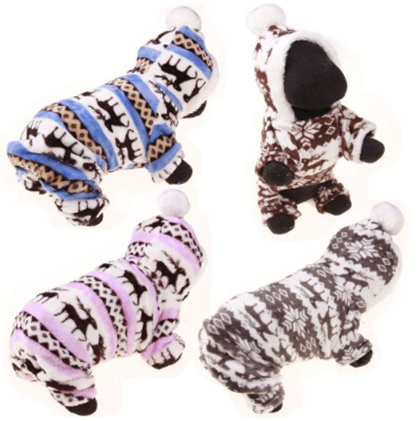 

dog coral velvet clothing 4 feet dog coat winter warm pet puppy costumes new style teddy apparel