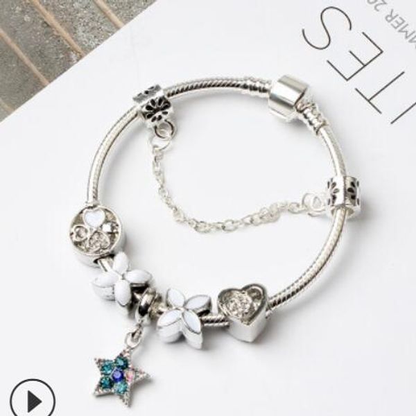

jewelry bracelets for women clover star diy bracelets for lovers gift fashion of shipping, Black