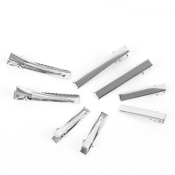 Women Lady Girl Diy Single Prong Aligator Flat Hair Bows Metal