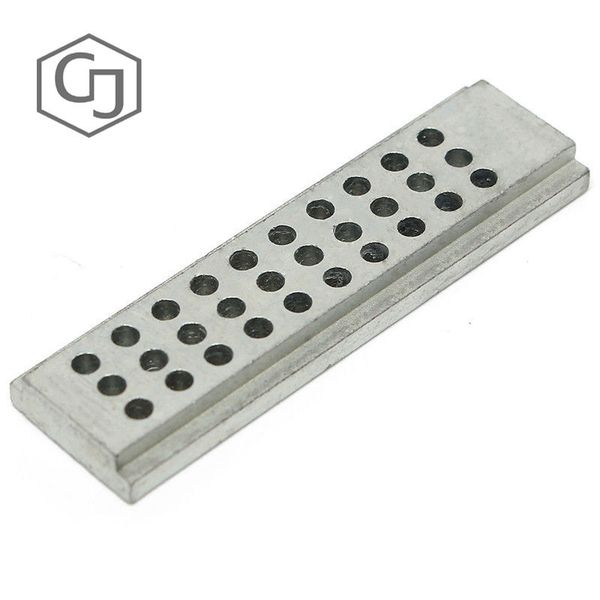 

mini rectangle metal double sided punch block watchmakers jewelers tool