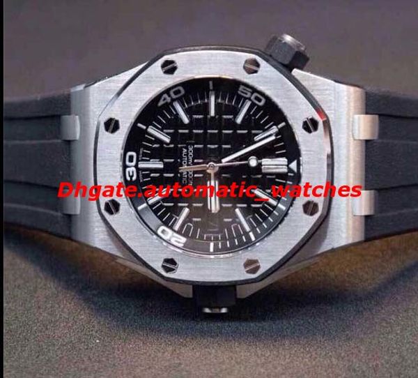 

Hot Selling Luxury Watches Black Rubber Bracelet Offshore Diver Mens Watch Automatic Mechanical Men's Watch Wristwatch