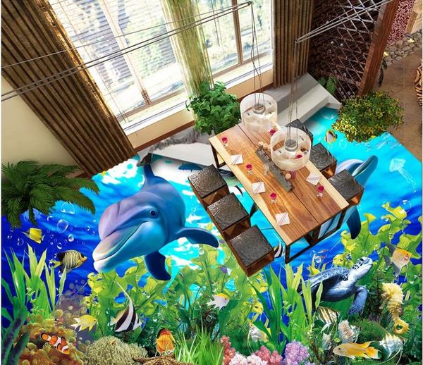 

super clear fantasy ocean world 3d flooring for living room and bedroom