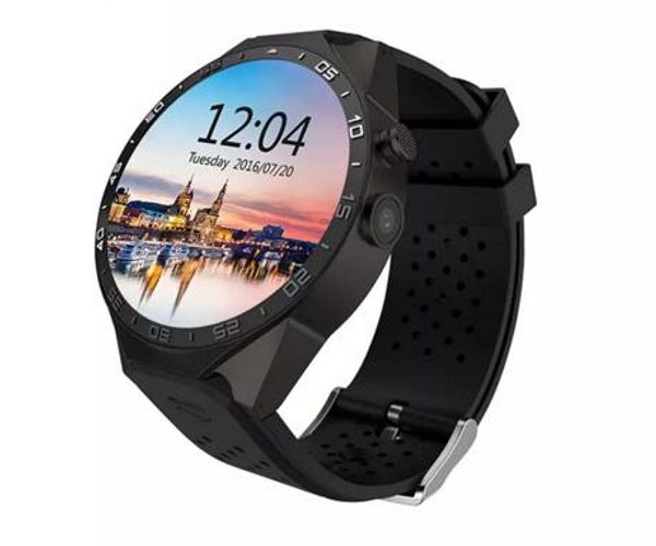 

KW88 round screen smart watch with phone GSM WCDMA 850 Android wifi APP download install smart phone watch for men 2018