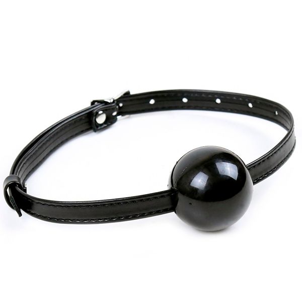 

5 cm bondage leather women mouth gag ball head men harness restraint silicone open fetish sm game toy for pu couple s1017 oueis