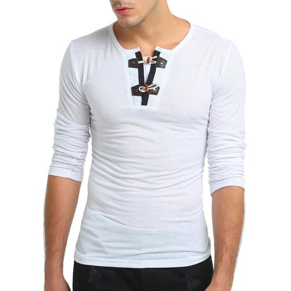 

men's autumn pure color long sleeved pullover button sweatshirts blouse male shirt brand men clothing soft comfortable, White;black