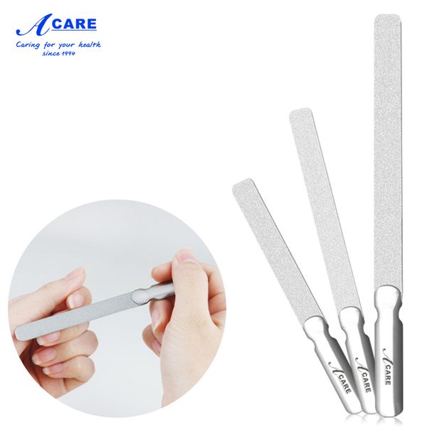 

nail files durable stainless steel professional double sided nail sanding grinding buffer manicure pedicure scrub art tools