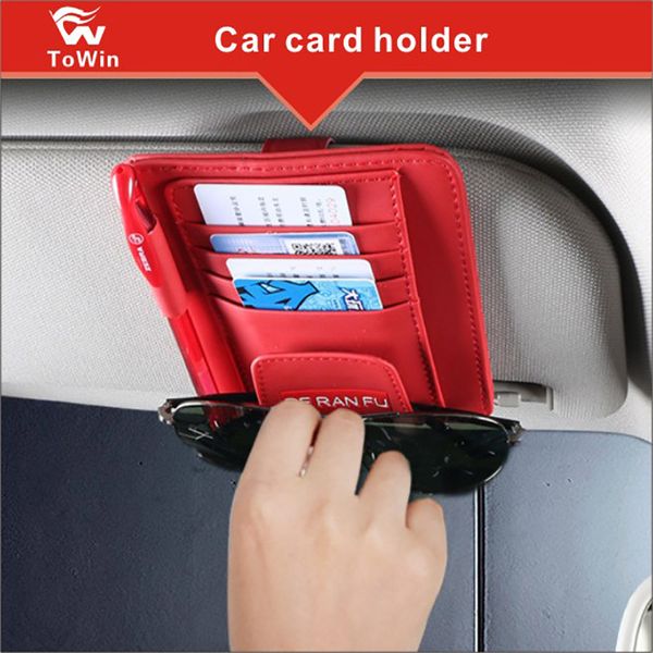

Car un vi or organizer card torage holder pouch minimali t de ign card pouch pen gla e clip card bag