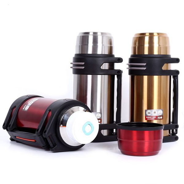 

2000ml large capacity vacuum kettle vacuum insulation pots water bottle 304 stainless steel logo customized