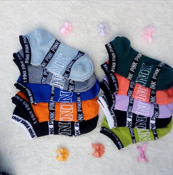 

Pink letter ock pink anklet port ho iery cotton fa hion hort ock lipper girl love pink hip ock ummer underwear yl71