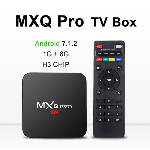 

mxq pro 4k android 7.1 tv box quad core 1gb 8gb h3 chip wifi hdmi 2.0 support 3d smart media player