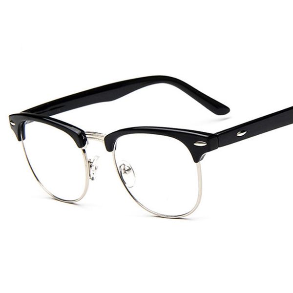 

2017 new style retro optical frame wholesales drop shipping reading prescription glasses square myopia frame 11-20, Silver