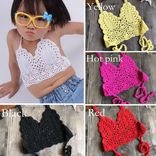 

girls cotton summer fashion beach swimming lace crochet bikini swimsuit, White;black