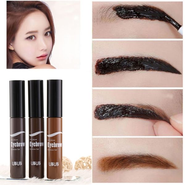 

1pcs eyebrow tatoo liquid gel makeup eyebrow stamp waterproof long lasting brown grey cream natural beauty tint