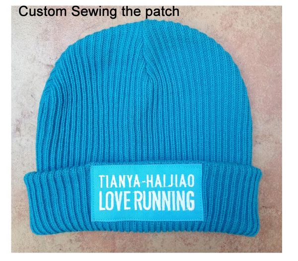 

hip beanies thickness beanie size patch caps custom candy color winter hats skull casual normally warm logo knit hats togkt, White;black