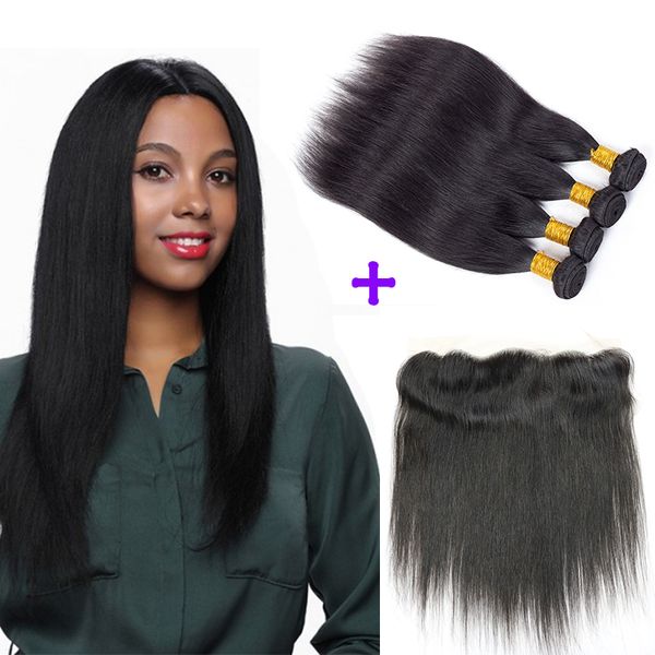 Aliyou Brazilian Virgin Hair Peruvian Straight Human Hair Weft