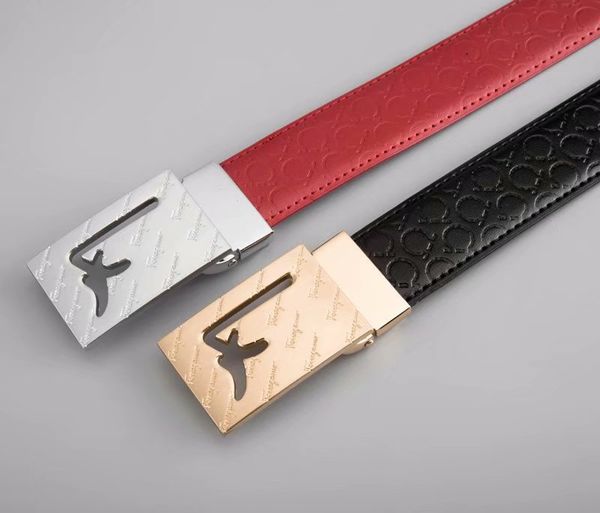 

2018 роскошные моды мужские автоматические сплава пряжки пояса кожаный поясной ремень черный и брови, n мужская натуральная кожа пояса b19, Black;brown