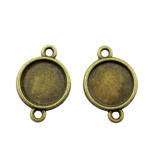 

40 шт. кабошон камея базовый лоток безель пустой diy аксессуары для простой разъем внутренний размер 12 мм круглый ожерелье подвеска установ, Slivery;crystal