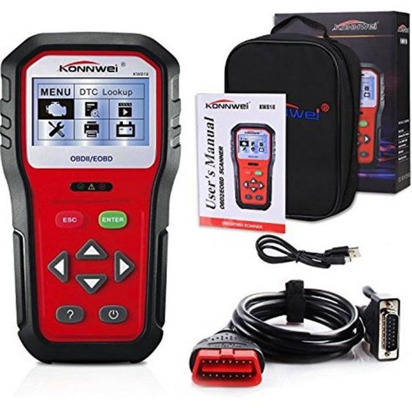 

OBD2 читатели кода автомобиля сканируют инструменты диагностический сканер KW818 Pro универсальный инструмент