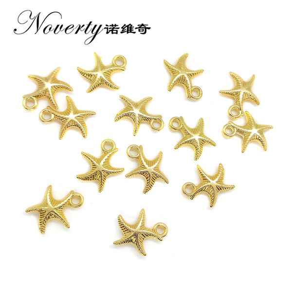 

2018 new fashion 20pieces/bag 16mm zinc alloy gold starfish charms pendants diy necklaces bracelets jewelry accessories, Bronze;silver