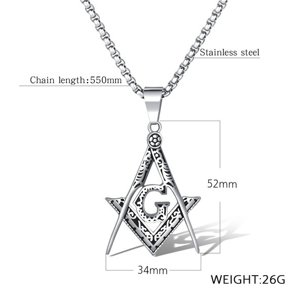 

chic men gold/steel color stainless steel pendant necklace blazing star god charm necklace father's day gift jewelry gx1401, Silver