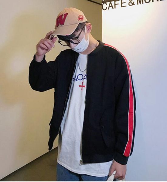 

spring han edition of the new fashion in europe and america man personality, cultivate one's morality hip-hop big yards loose jacket/m, Black;brown