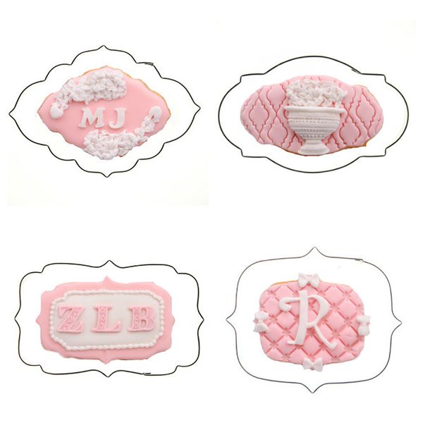 

4pcs/set cookies cutter european style stainless steel kitchen cake baking mold