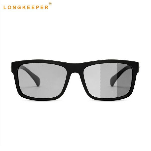 

driving pchromic sunglasses men polarized chameleon discoloration sun glasses for men uv400 lentes de sol hombre, White;black