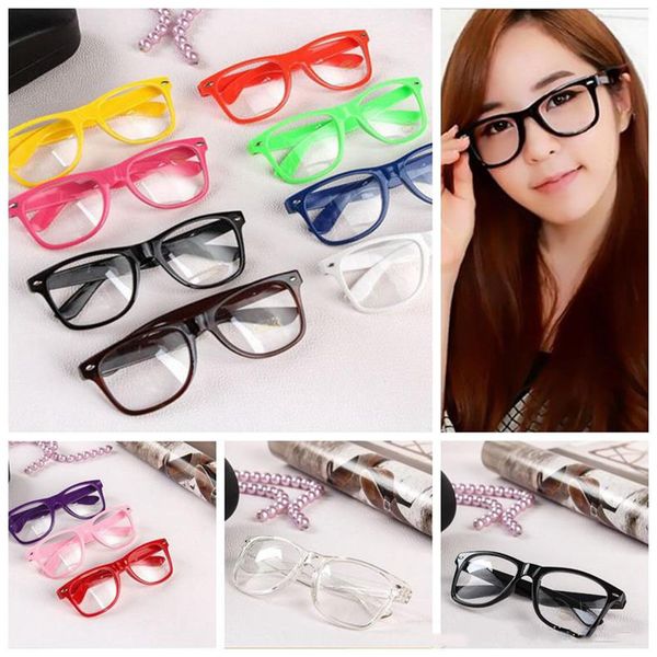 Óculos de sol unissex, óculos de sol com rebite, cor retrô, estilo punk geek, lentes transparentes to593