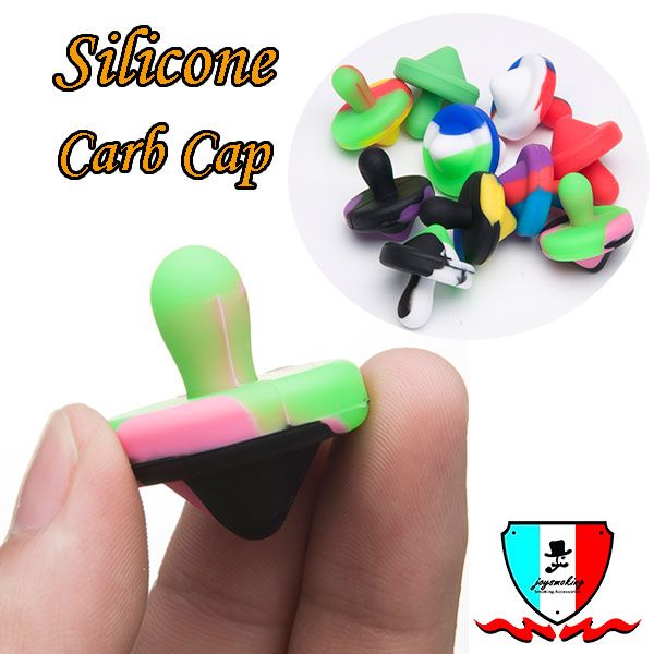 Accessori per fumatori con tappo in carb silicone Diametro colorato universale 25 mm Cupola in carb per tubi dell'acqua in vetro, piattaforme petrolifere Dab, chiodi Banger al quarzo